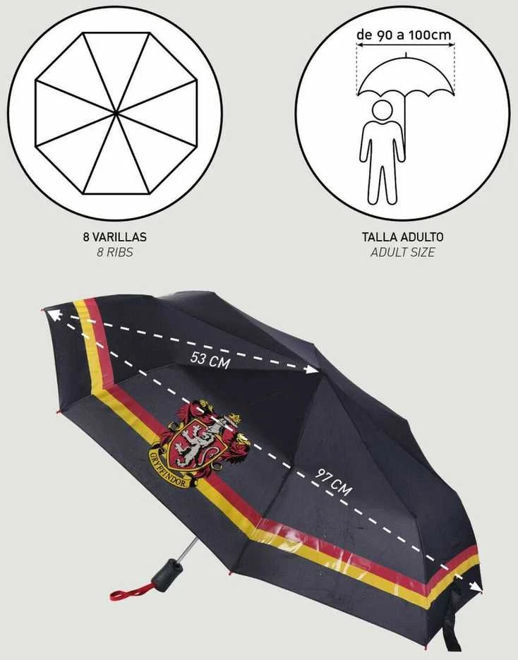 CERDÁ Sulankstomas skėtis Harry Potter 97 cm Juoda