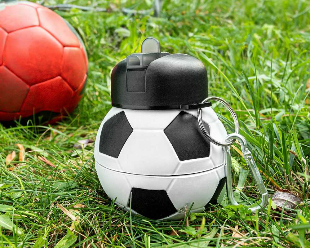 Sulankstomas vandens butelis FUTBOLAS