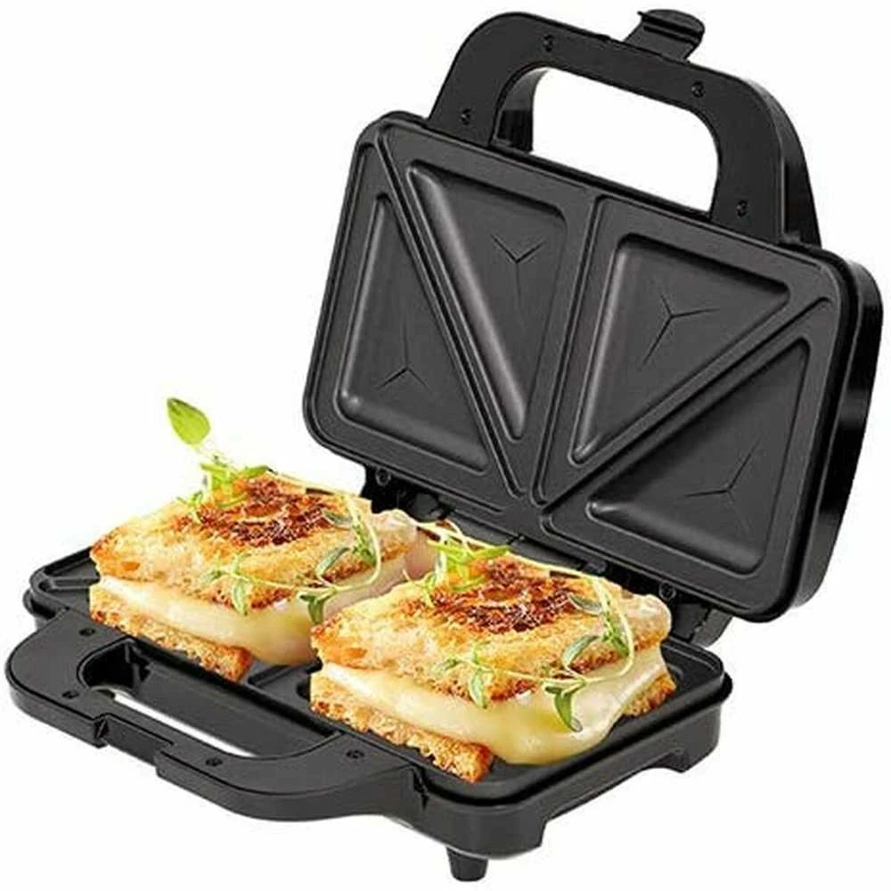 Sumuštinių keptuvas Adler | Sumuštinių keptuvė | AD 3043 | 900 W | Lentelių skaičius 1 | Kepinių skaičius 2 | Juodas