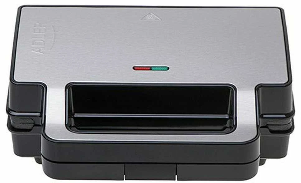 Sumuštinių keptuvas Adler sumuštinių keptuvė 2 viename | AD 3073 | 1000 W | Lentelių skaičius 2 | Nerūdijantis plienas/Juodas