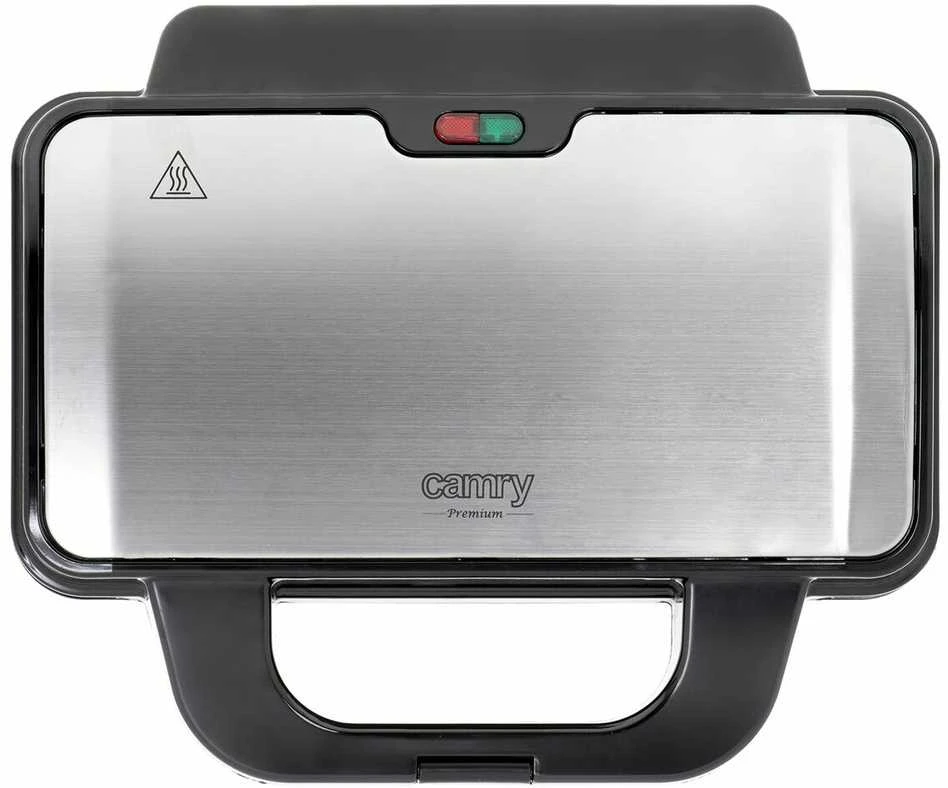 Sumuštinių keptuvas Camry | Sumuštinių keptuvė XL | CR 3054 | 900 W | Lentelių skaičius 1 | Kepinių skaičius 2 | Juodas