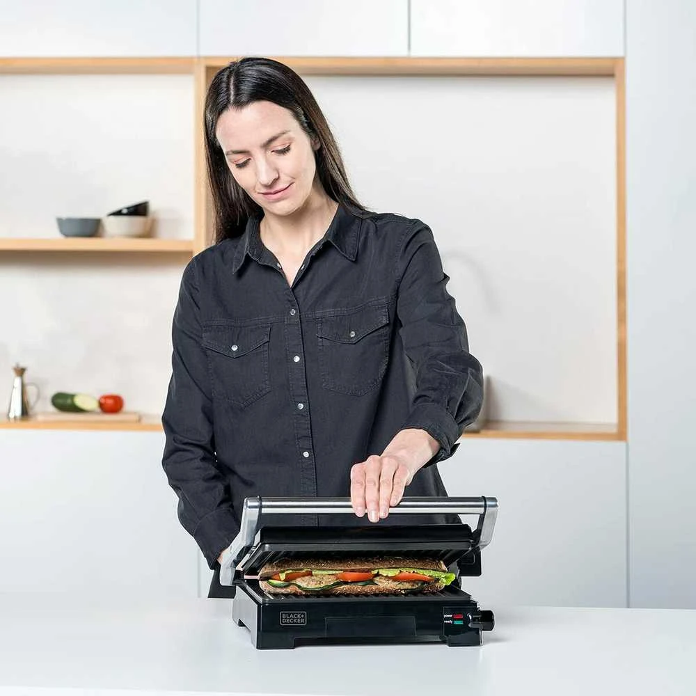Black & Decker juodas+decker Electric grill Juodas & Decker BXGR2200E (2200W)
