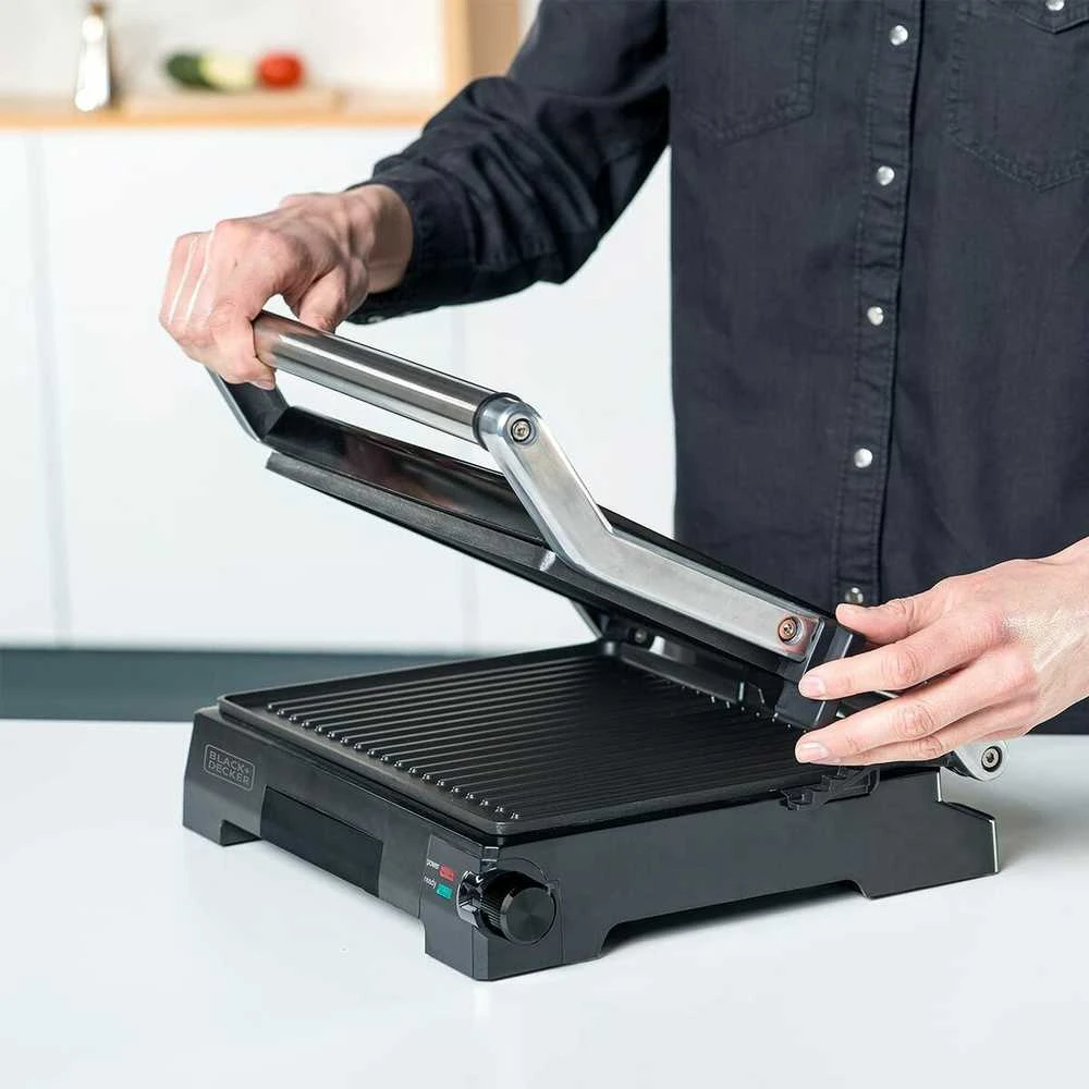 Black & Decker juodas+decker Electric grill Juodas & Decker BXGR2200E (2200W)