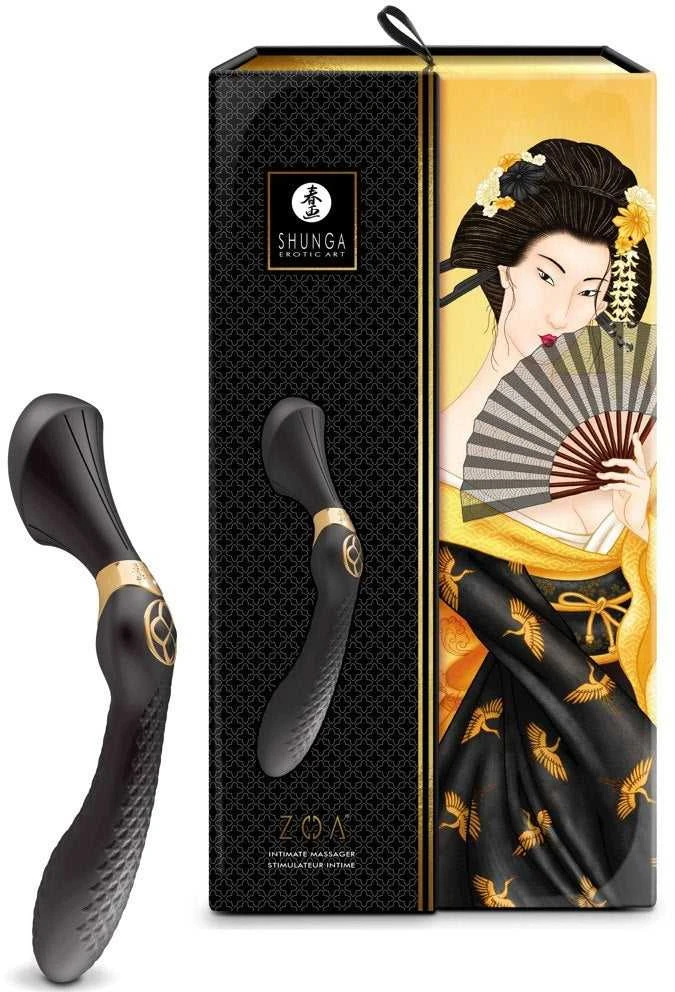 Shunga - Zoa Intimate Massager Juodas