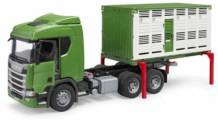 BRUDER gyvulių vežimo sunkvežimis Scania 03548