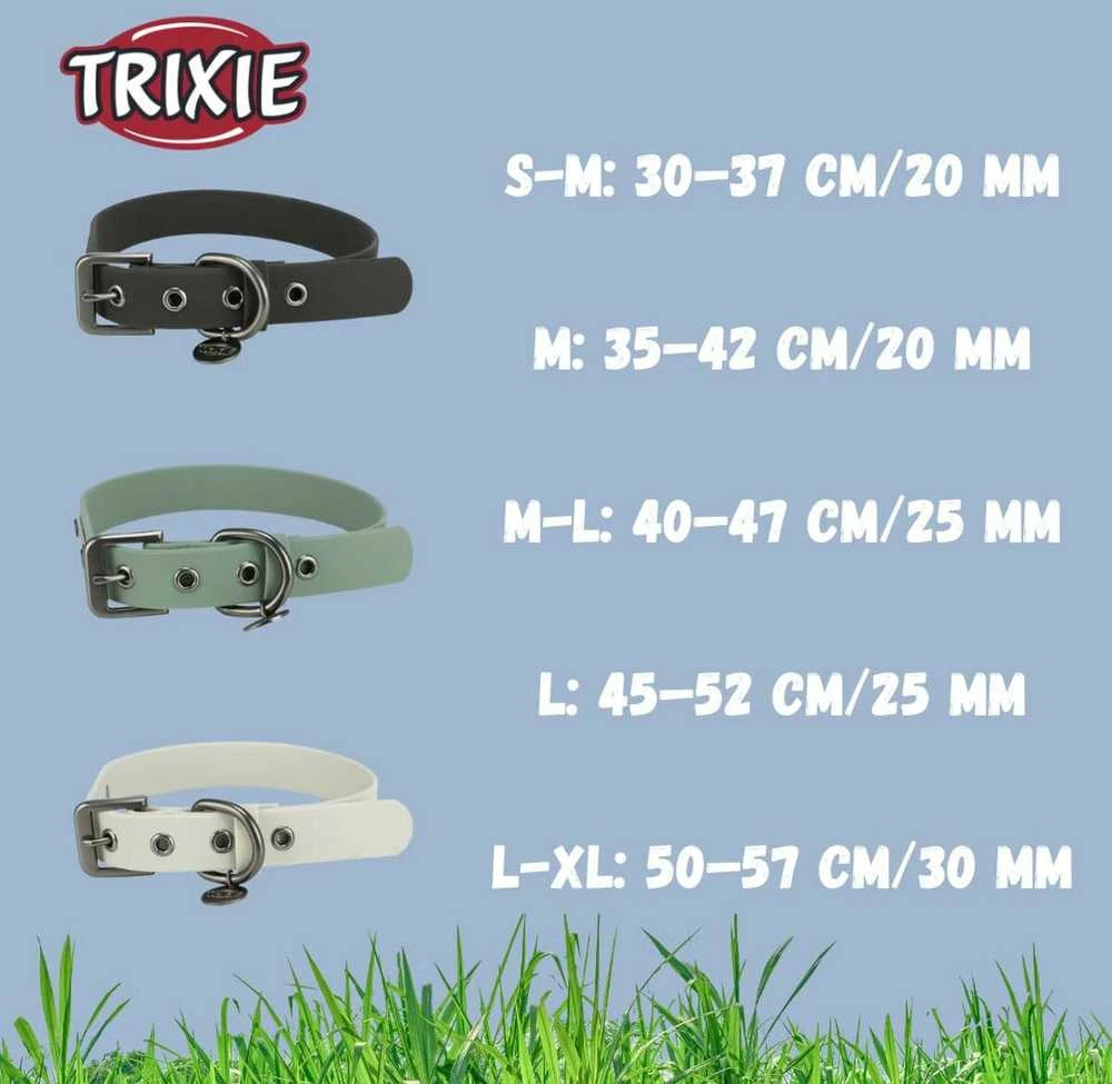 TRIXIE CityStyle antkaklis, PVC, S-M: 30-37 cm/20 mm, juodas