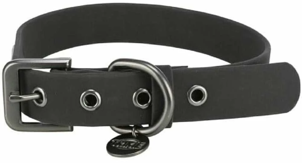 TRIXIE CityStyle antkaklis, PVC, S-M: 30-37 cm/20 mm, juodas