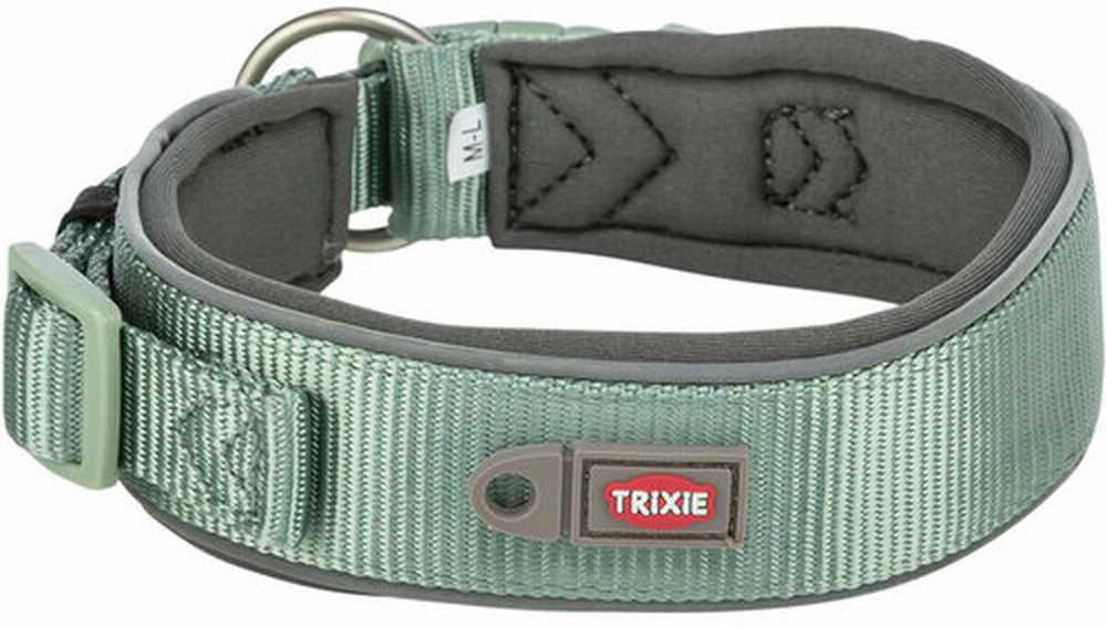 TRIXIE Premium antkaklis, l. platus, L: 46-55 cm/50 mm, šalavijo/grafito