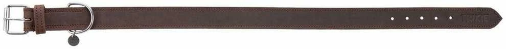 TRIXIE Rustic rieb. odos antkaklis, L 48-56cm/30mm, tams. rudas