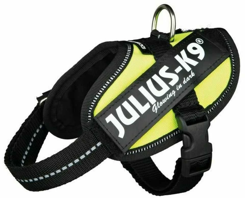 Trixie Julius-K9 IDC Baby 2 / Mini-Mini / Mini XS – S diržai - neoninė geltona