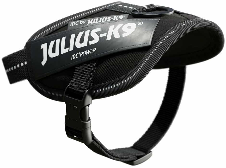 Trixie Julius-K9® IDC diržai, Baby 2 / XS – S: 33–45 cm / 18 mm, juodi