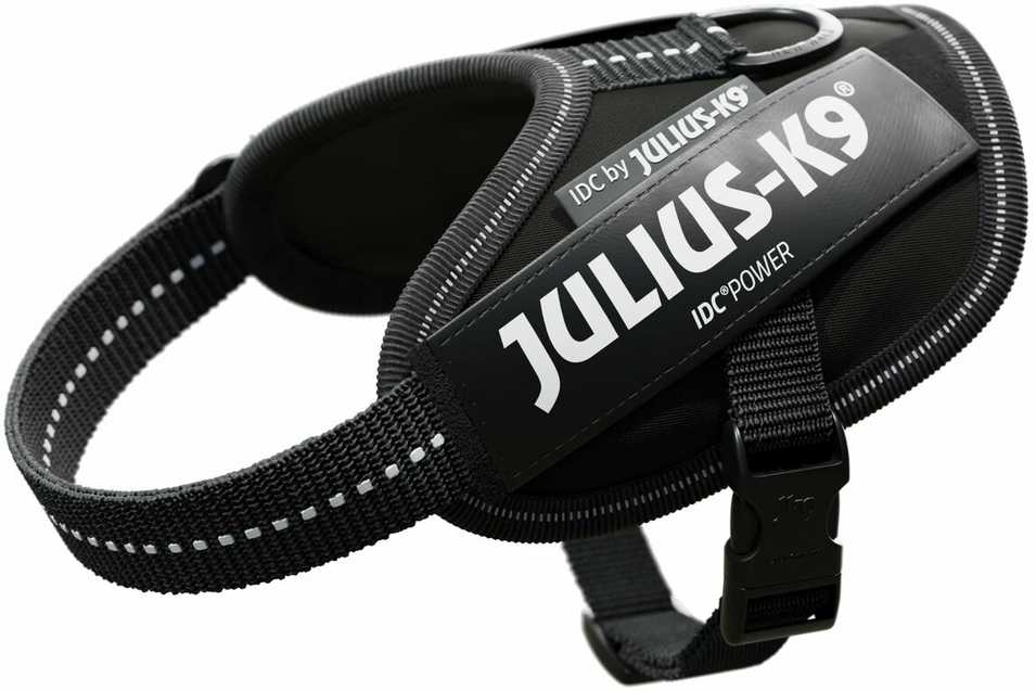 Trixie Julius-K9® IDC diržai, Baby 2 / XS – S: 33–45 cm / 18 mm, juodi