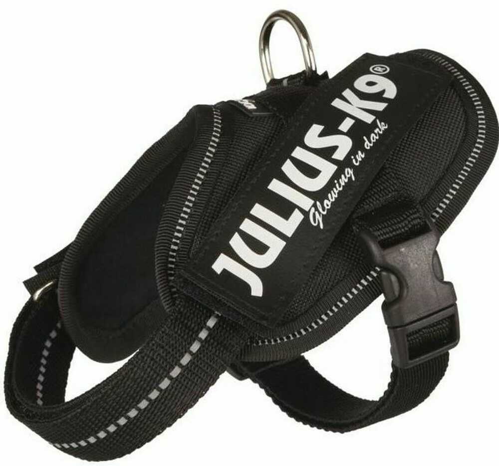 Trixie Julius-K9® IDC diržai, Baby 2 / XS – S: 33–45 cm / 18 mm, juodi