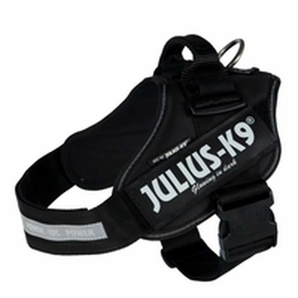 Trixie Julius-K9® IDC diržai, 1 / L: 63–85 cm / 50 mm, juodi