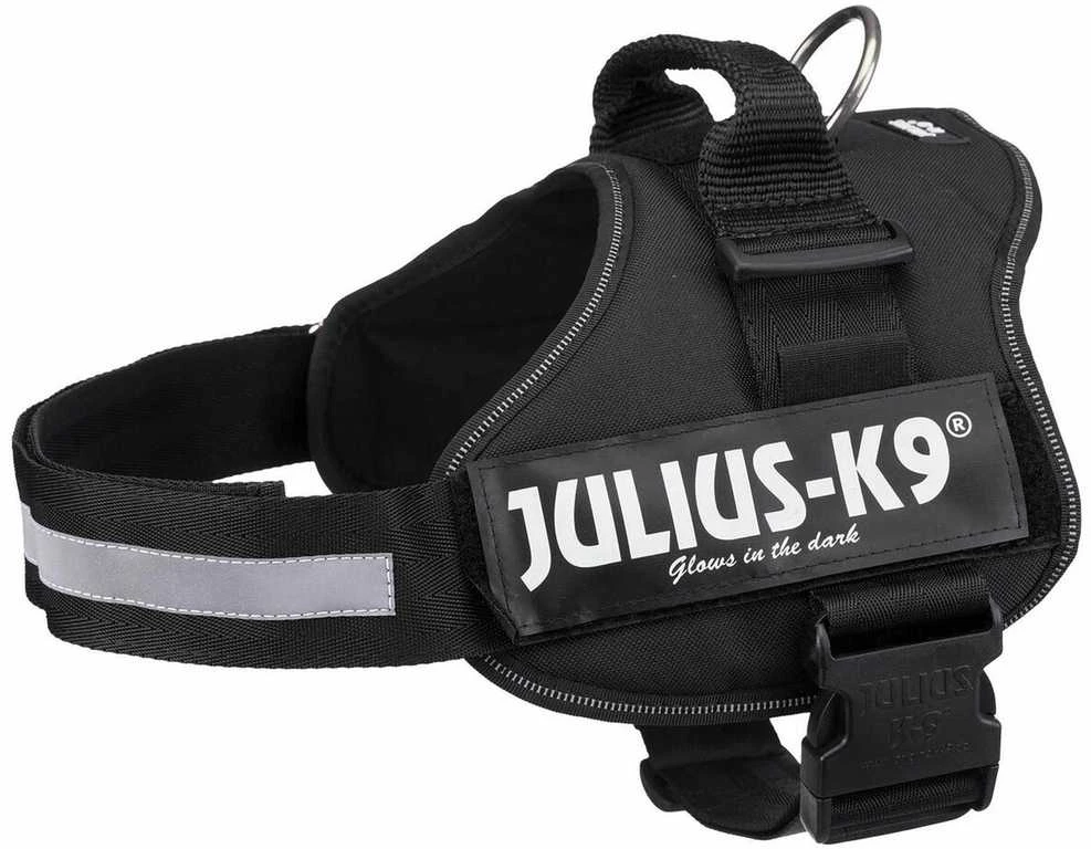 Trixie Julius K9® Petnešos, XL/2: 71–96 cm/50 mm, juodos