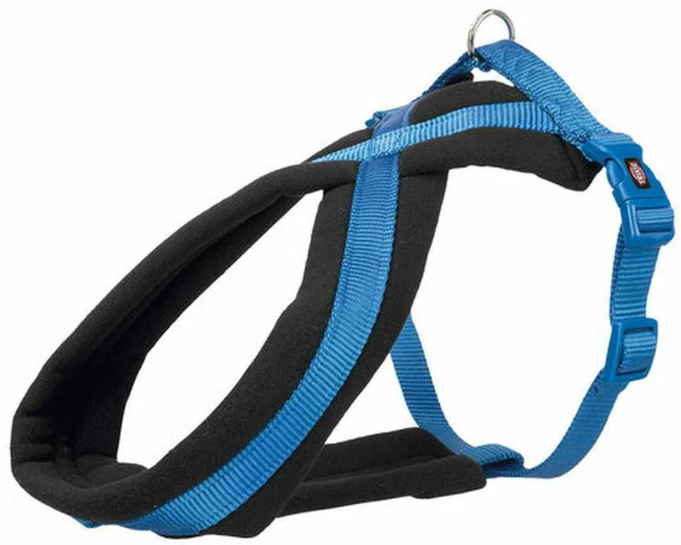 TRIXIE Premium touring petnešos, L 60-100cm/25mm, mėlynos
