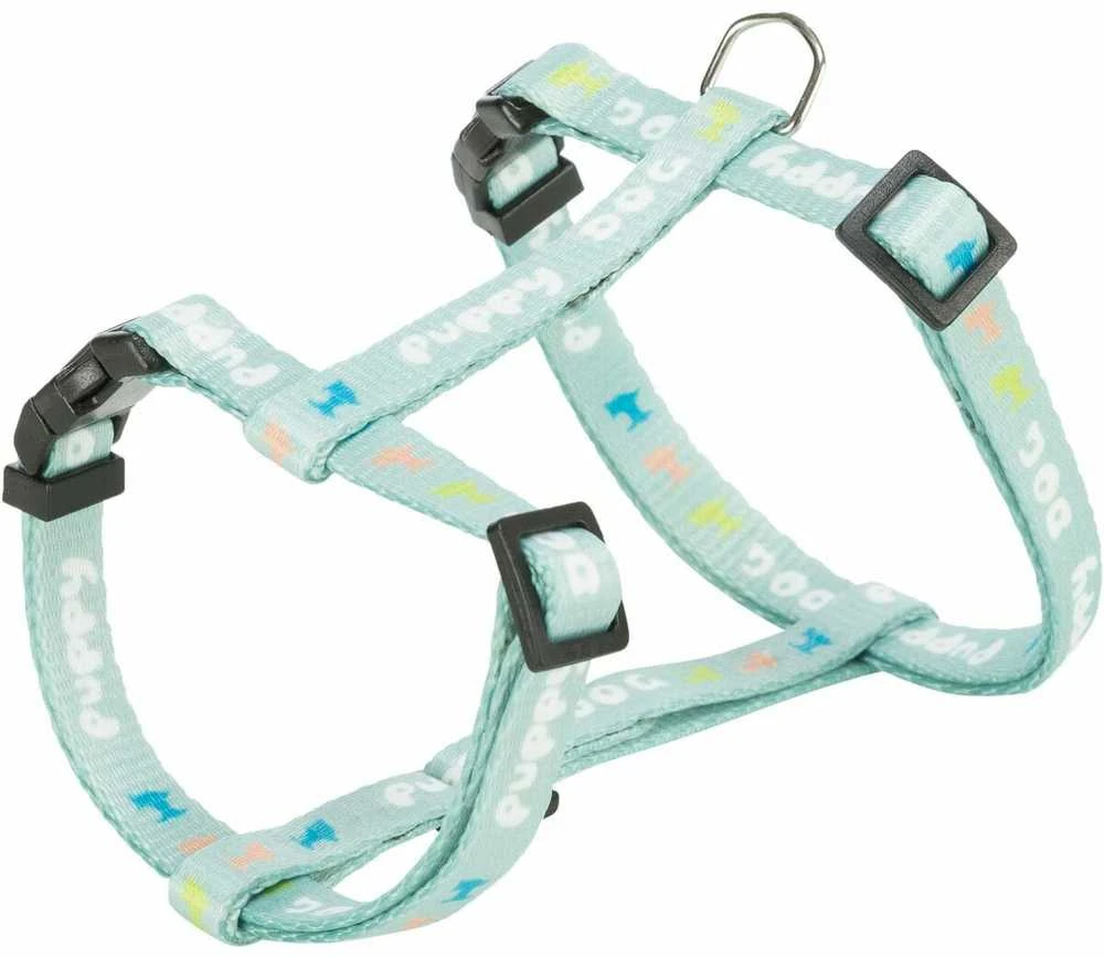 Trixie Junior, pakinktai šuniukui, su pavadėliu, diržas, 27-45 cm / 10 mm, 2,00 m, mėtų spalvos