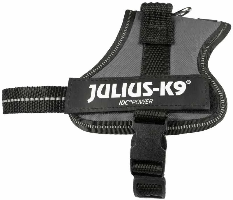 Trixie Julius-K9® Powerharness® petnešos šunims, antracitas, Mini-Mini / S: 40-53 cm / 22 mm