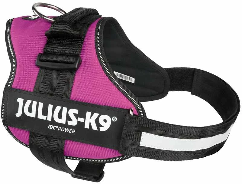 Trixie diržai Julius-K9, 1/L: 66–85 cm, fuksija