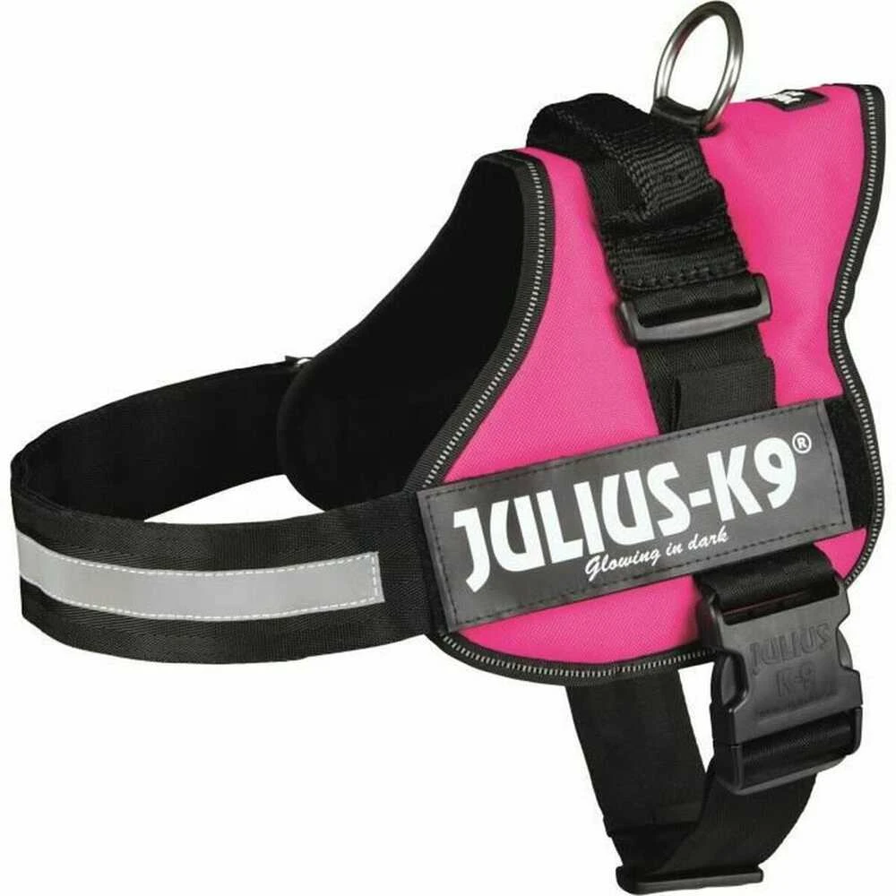 Trixie diržai Julius-K9, 1/L: 66–85 cm, fuksija