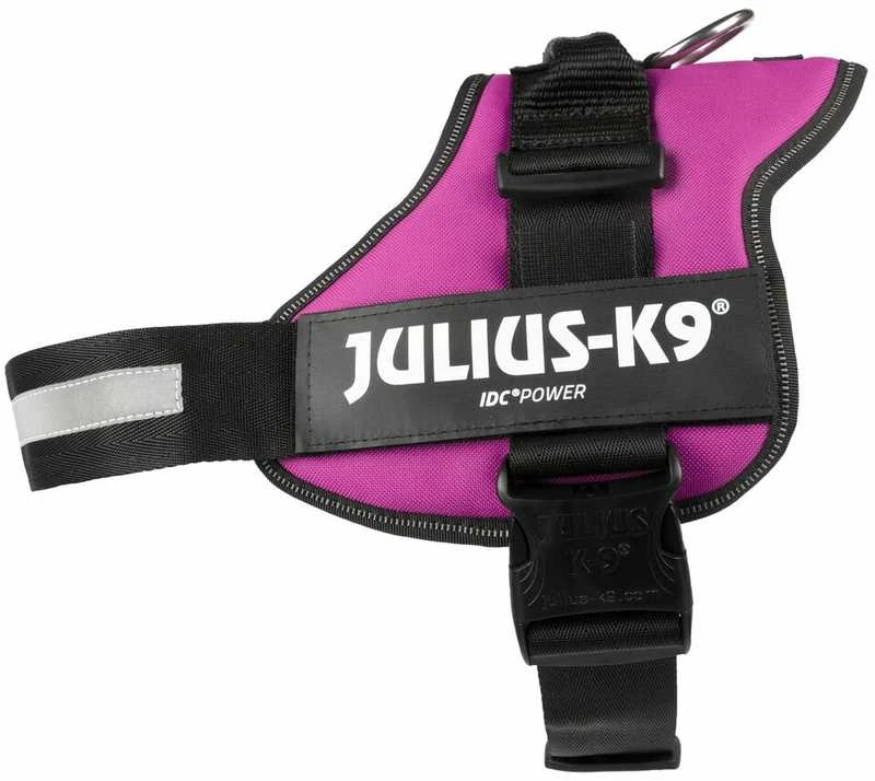 Trixie diržai Julius-K9, 1/L: 66–85 cm, fuksija