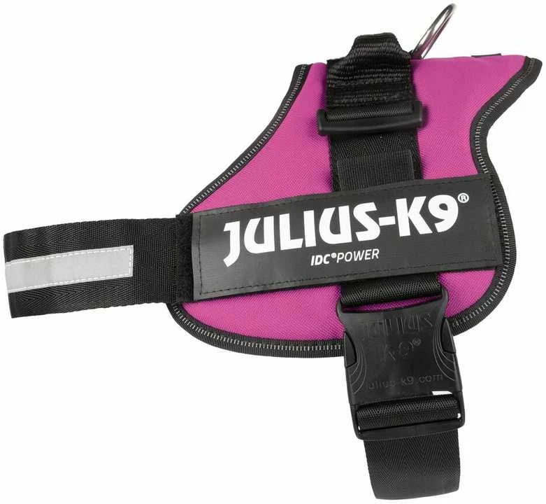 Trixie diržai Julius-K9, 2/L-XL: 71-96 cm, fuksijos spalvos