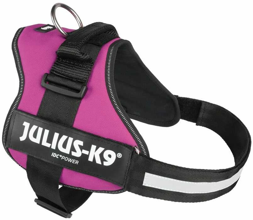 Trixie diržai Julius-K9, 2/L-XL: 71-96 cm, fuksijos spalvos