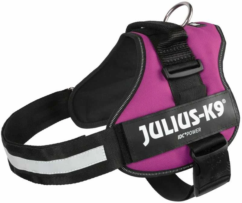 Trixie diržai Julius-K9, 2/L-XL: 71-96 cm, fuksijos spalvos