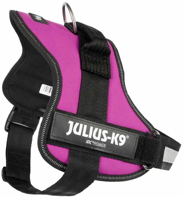 Trixie diržai Julius-K9, 0/M–L: 58–76 cm, fuksija