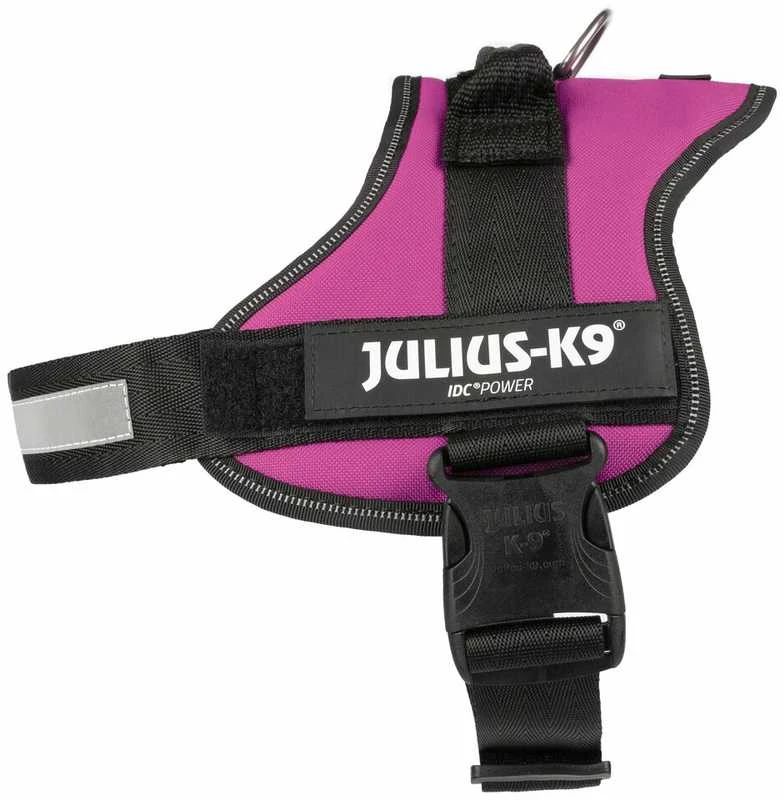 Trixie diržai Julius-K9, 0/M–L: 58–76 cm, fuksija
