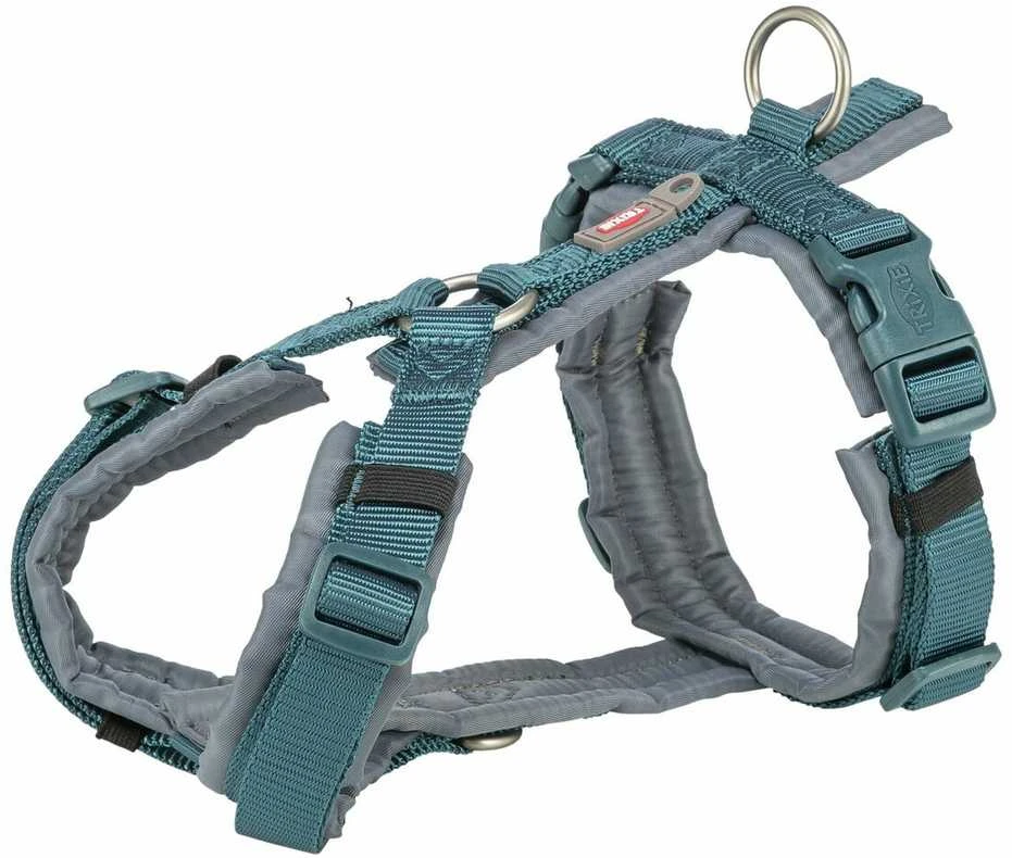 Trixie Premium trekking, szelki, šuniui, petrol/grafit, S: 36�44 cm/15 mm