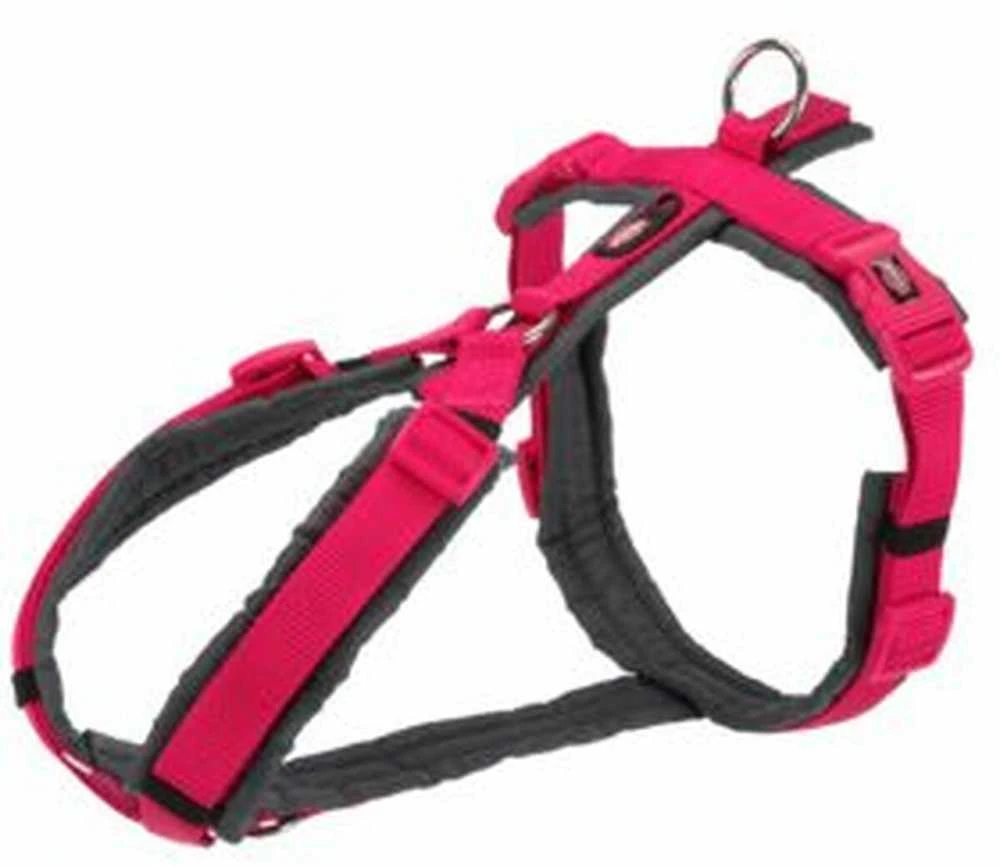 Trixie Premium trekingas, pakinktai, šuniui, raudona/grafitas, juosta, S: 36-44 cm/15 mm