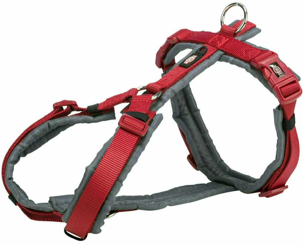 Trixie Premium trekingas, pakinktai, šuniui, raudona/grafitas, juosta, S: 36-44 cm/15 mm