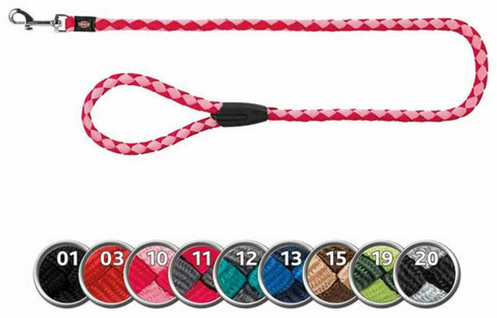 TRIXIE Cavo pavadys, L-XL 1m/18mm, fuksija/grafito