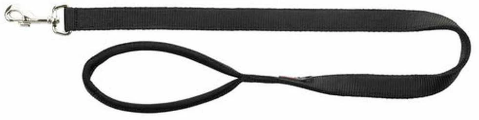 TRIXIE Premium pavadys, ilgas, M-L 1.8m/20mm, juodas