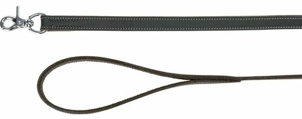TRIXIE Rustic rieb. odos pavadys, M-L 1m/20mm, pilkas