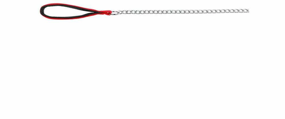 Trixie Chain pavadėlis su nailonine kilpele - Raudona 3 mm