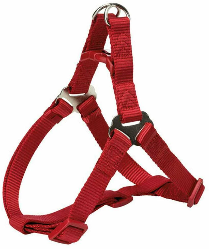 TRIXIE Premium One Touch petnešos, S 40-50cm/15mm, raudonos