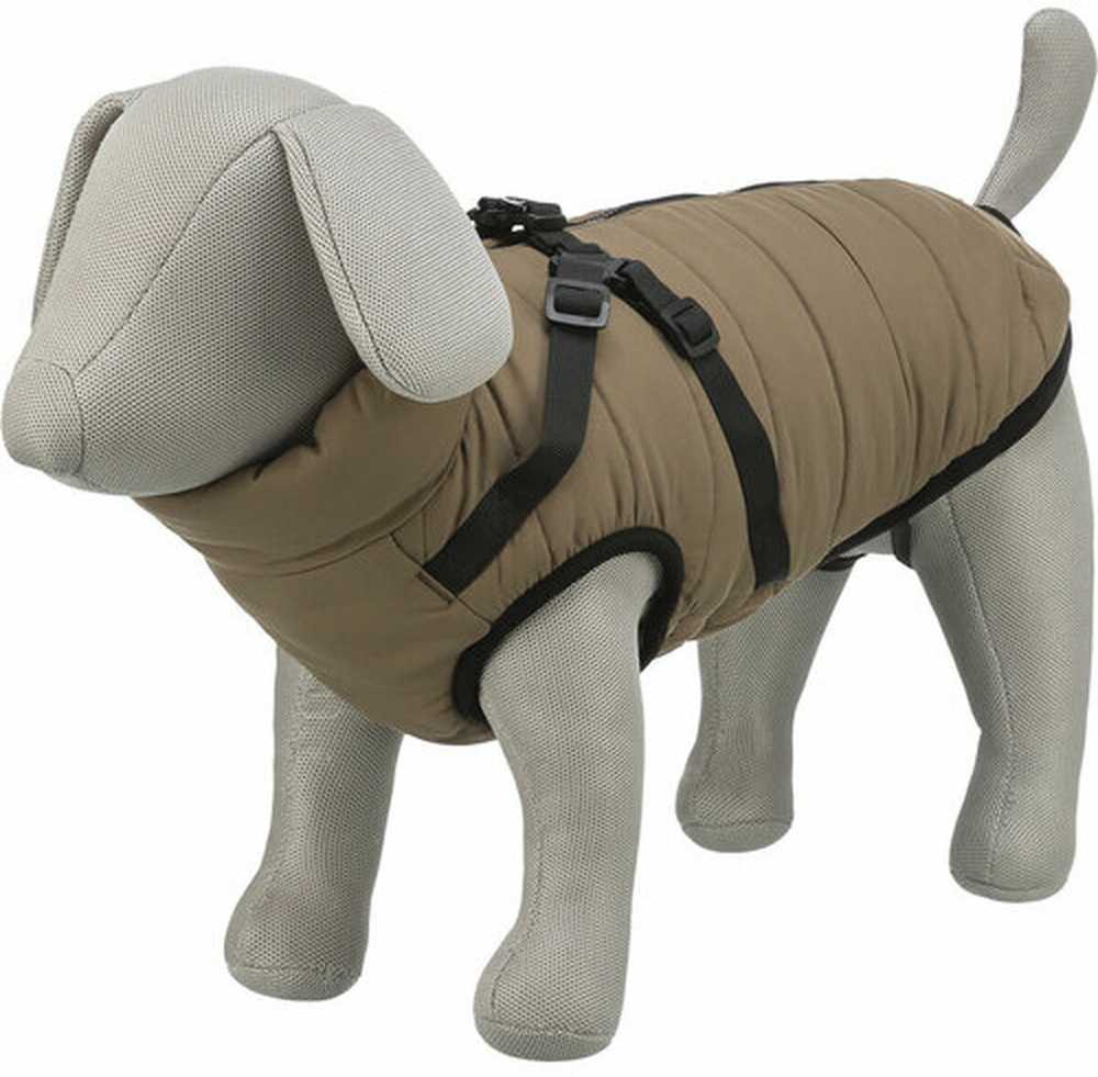 TRIXIE Pirou žieminė striukė su petnešom, S: 33 cm, smėlio