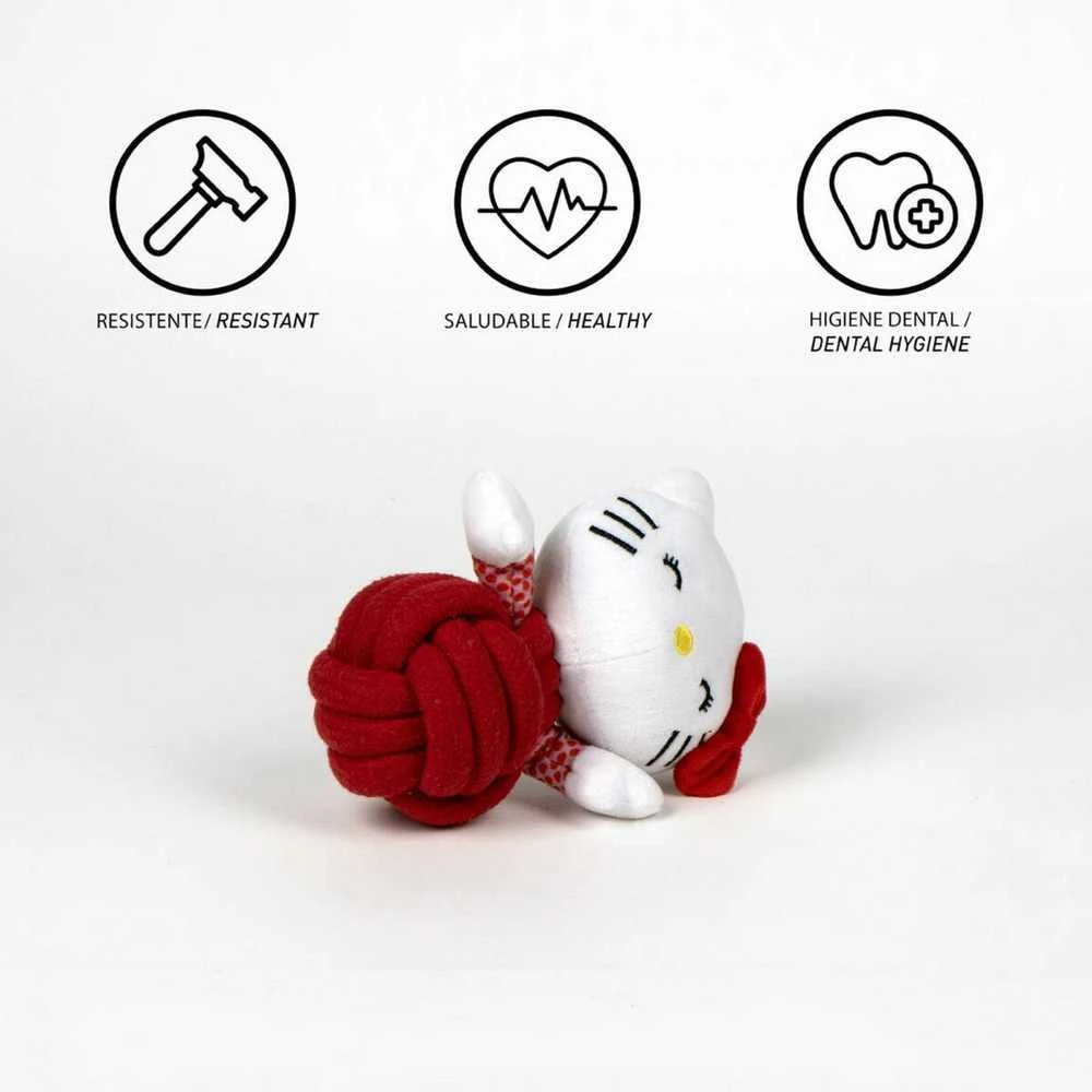 Šuns žaislas Hello Kitty Raudona Poliesteris Medvilnė