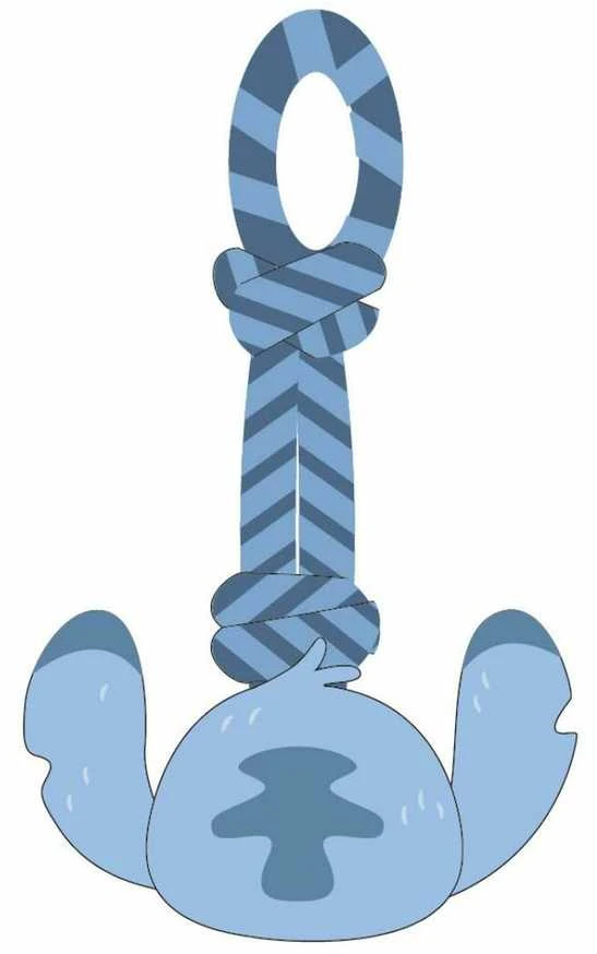 Šuns žaislas Stitch Mėlyna Poliesteris Medvilnė
