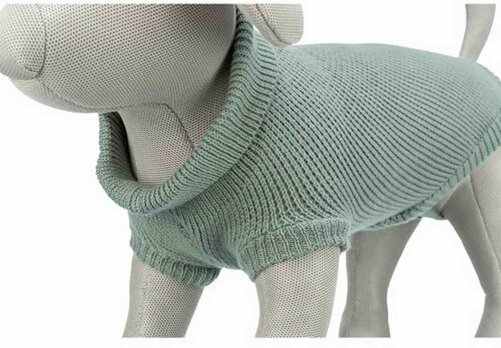 Pelė Trixie CityStyle Berlin megztinis, S: 36 cm, šalavijų spalvos
