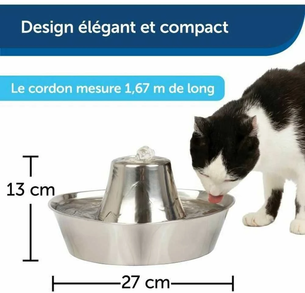 PetSafe Drinkwell 360 1,8 l vandens talpos nerūdijančio plieno girdykla - fontanas skirta katėms ir šunims girdyti