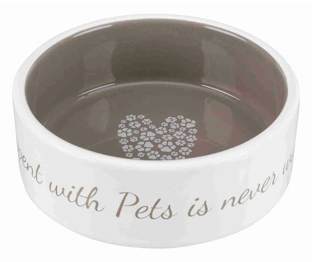 TRIXIE Pet's Home Dubenėlis, keramika, 0.3 l, ø 12 cm, cream-smėlio