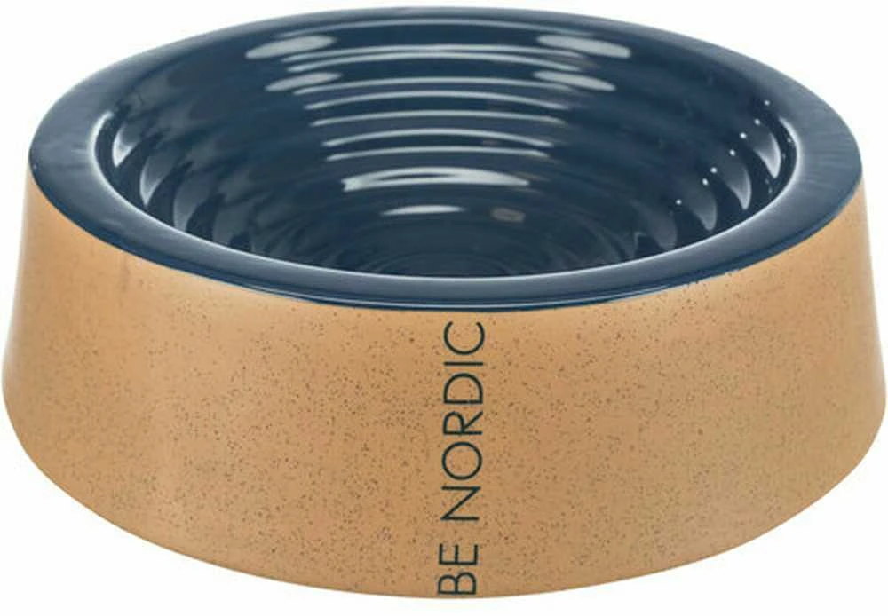 Trixie BE NORDIC, dubuo, šuo, tamsiai mėlyna / smėlio spalvos, keramika, 0,8 l / 25 cm
