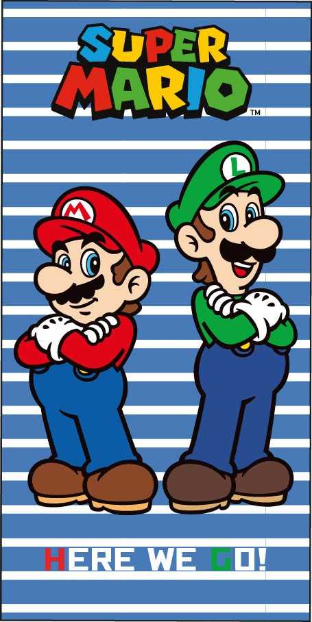 Super Mario paplūdimys / vonios rankšluostis 70 x 140 cm
