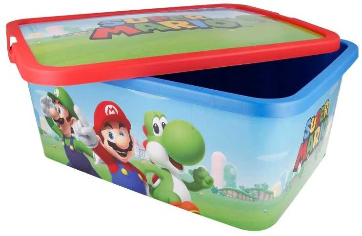 Super Mario plastikinė laikymo dėžė 13 l