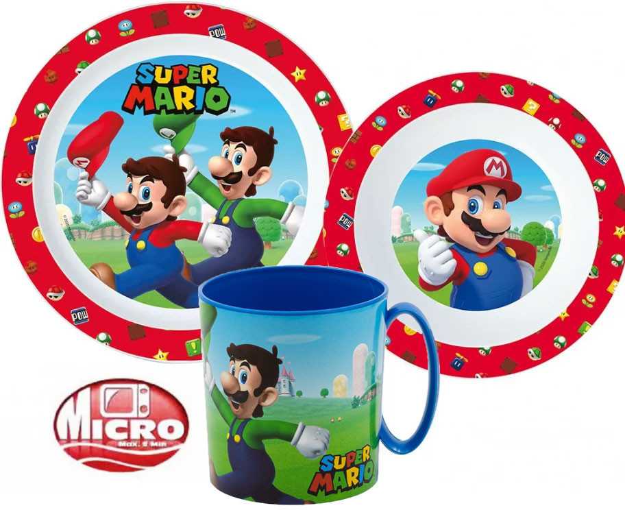 „Super Mario“ stalo įrankių rinkinys, mikroplastikas su 350 ml puodeliu