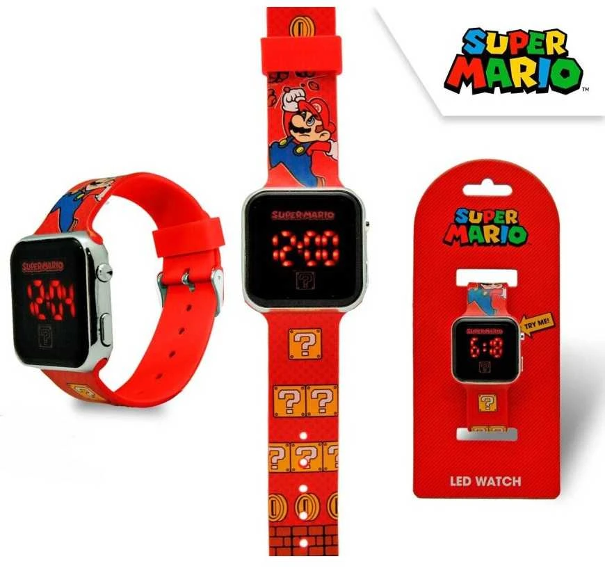 Zegarek Super Mario LED laikrodis