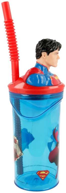 Supermeno 3D figūrėlė, šiaudinis puodelis, 360 ml